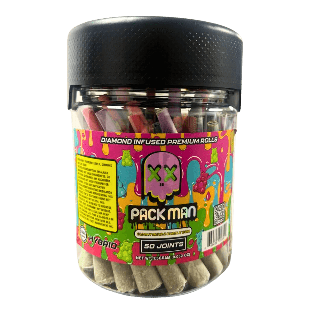 Packman-Gummy Bear Z Bubble Gum 50pk