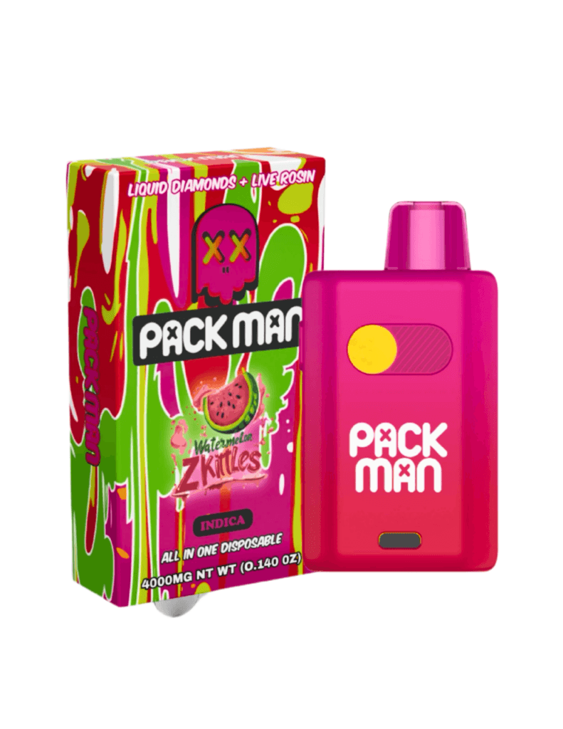 Packman 4g Disposable Vape- Watermelon Zkittles